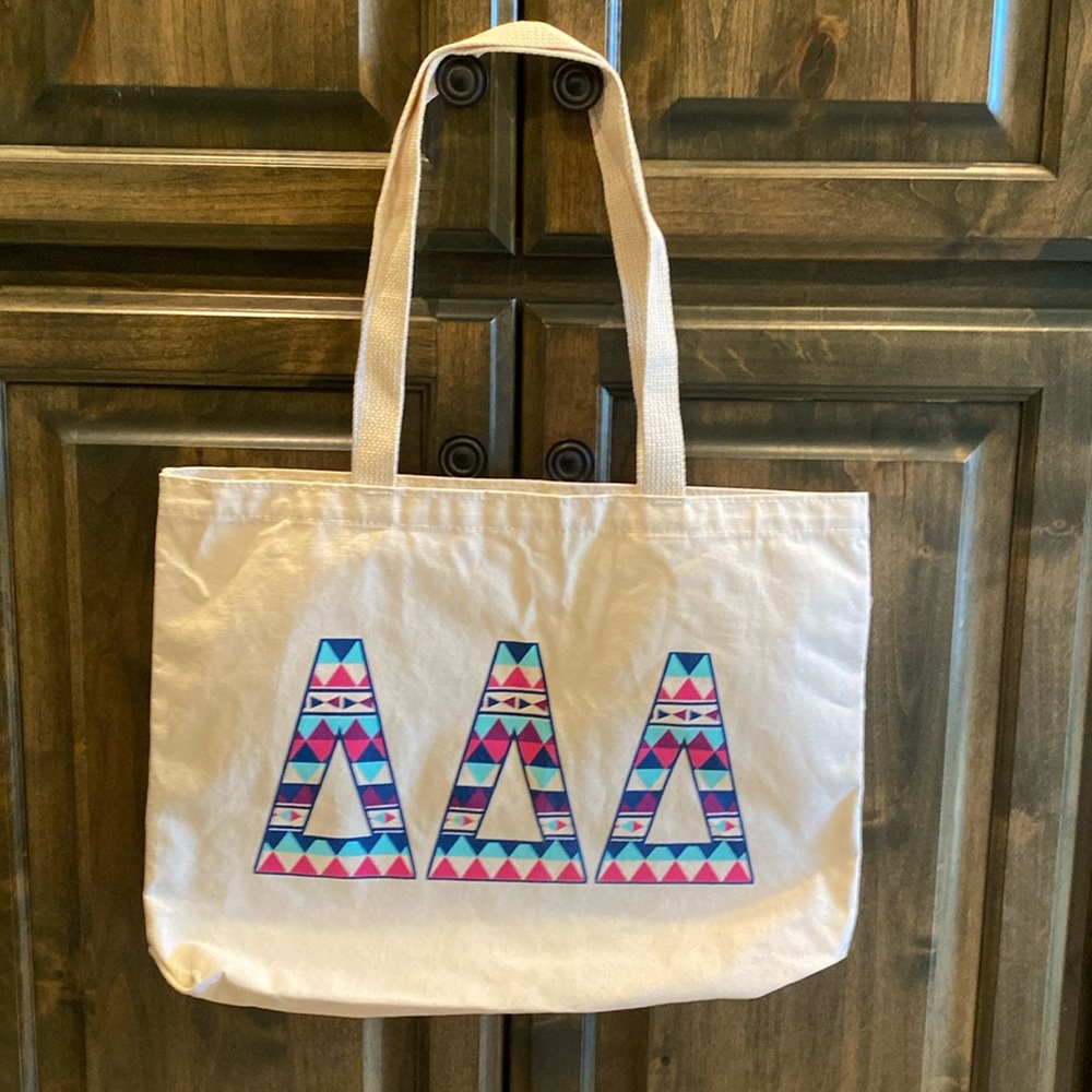 Brand new Tri Delta Logo Tote Shoulder Bag